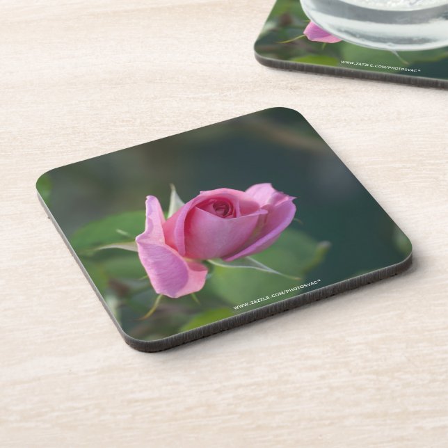 Posavasos Rosa Rosa (Lado Izquierdo)
