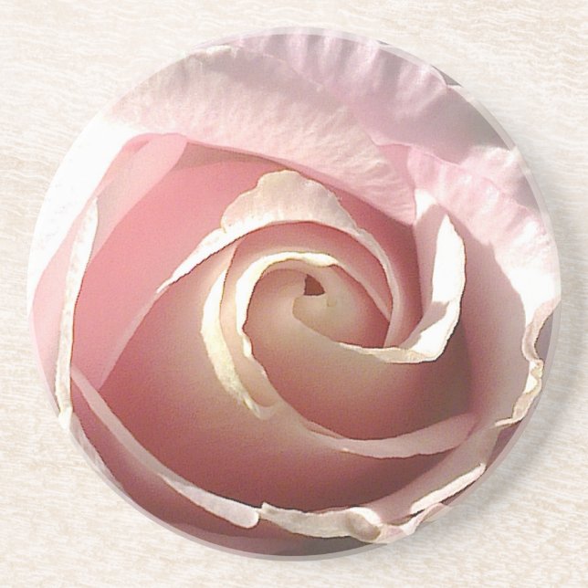 Posavasos rosa rosado bonito (Frente)
