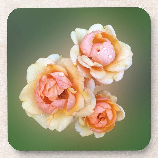 Posavasos rosas amarillas (Frente)