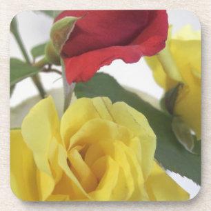 Posavasos Rosas amarillas y rojas
