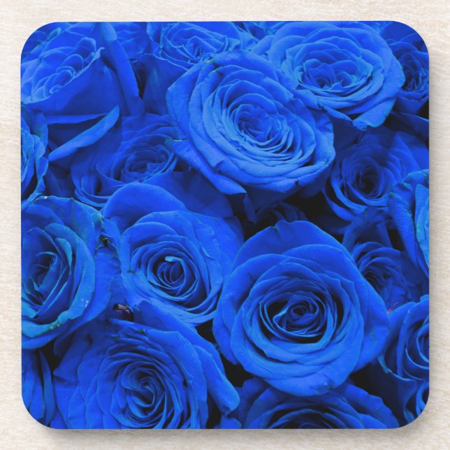 Posavasos Rosas azules (Frente)