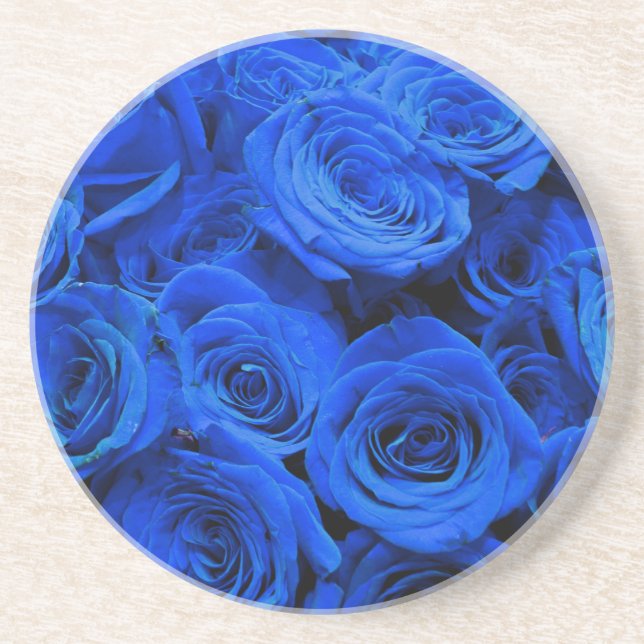 Posavasos Rosas azules (Frente)