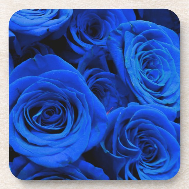 Posavasos Rosas azules (Frente)