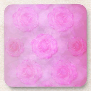 Posavasos Rosas de acuarela PINK