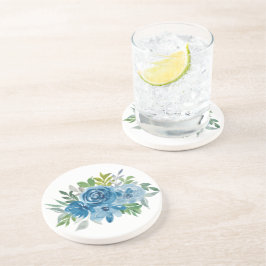 Posavasos Rosas de color azul claro