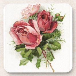 Posavasos Rosas de época de arte de época