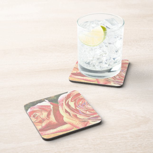 Posavasos Rosas de Té del Jardín (Lado Derecho)