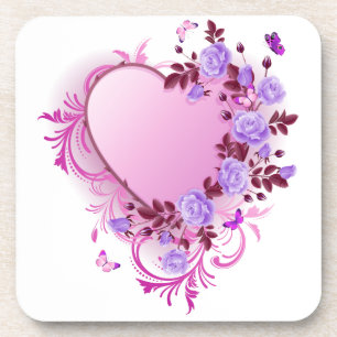 Posavasos Rosas en cascada Lavender Heart