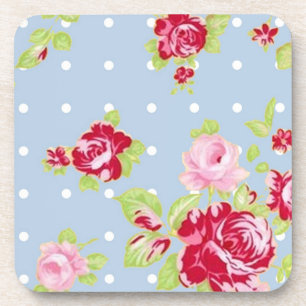 Posavasos Rosas En La Montaña De Corcho Azul
