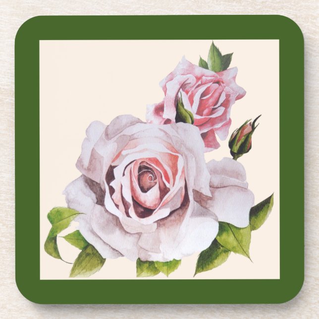 Posavasos Rosas escultóricos en un conjunto de montaña (Frente)