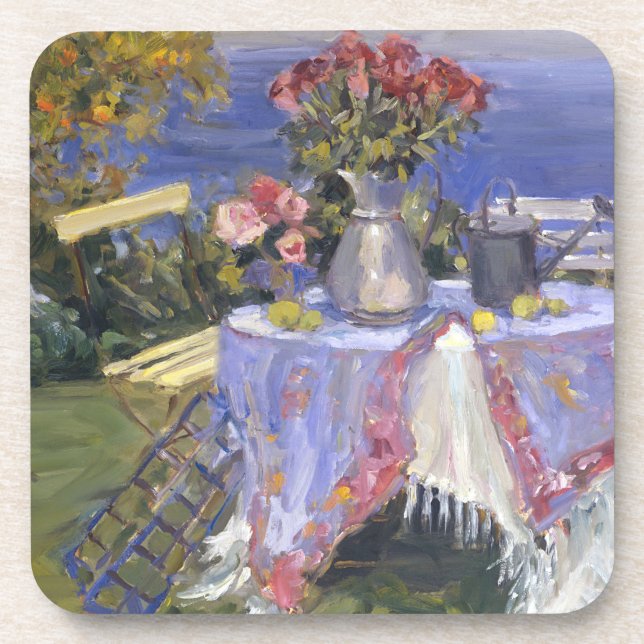 Posavasos Rosas por el mar (Frente)