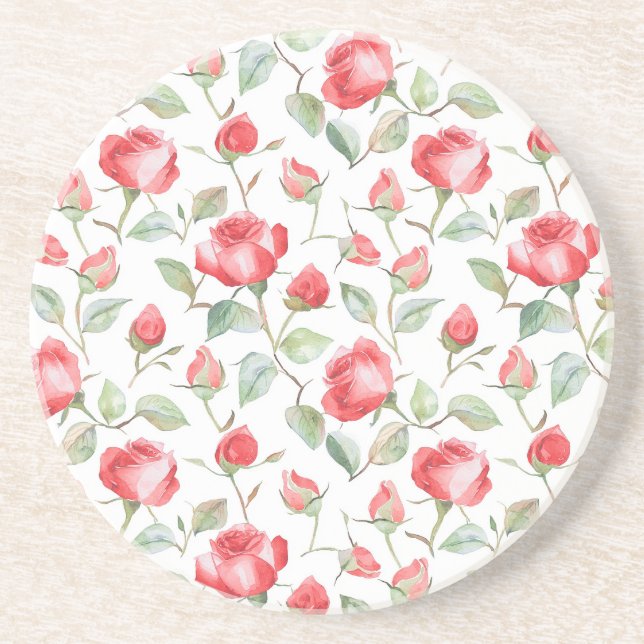 Posavasos Rosas Rojas Bonitas (Frente)