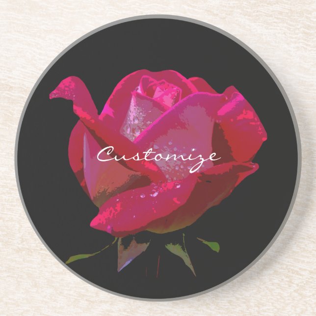 Posavasos rosas rojas Thunder_Cove (Frente)
