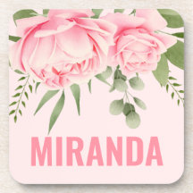 Rosas rosadas flores trendy acuarela