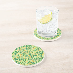 Posavasos Rosas silvestres en amarillo y verde