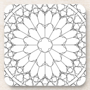 Posavasos Rosas StainGlass