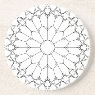 Posavasos Rosas StainGlass