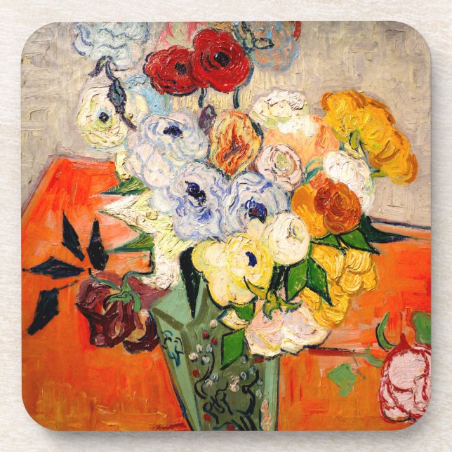 Posavasos Rosas Van Gogh y Anemones (Frente)
