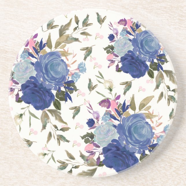 Posavasos Rosas y cerezas (Frente)
