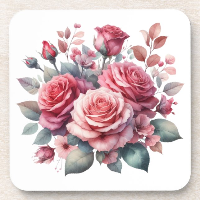 Posavasos Rose Bouquet Floral Design-62101 (Frente)