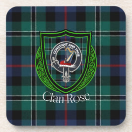 Posavasos Rose Scottish Clan Tartan & Crest