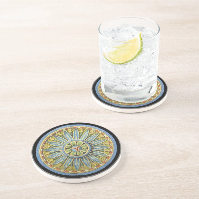 Posavasos Rosette arquitectónico antiguo n.º 2 (Lado)