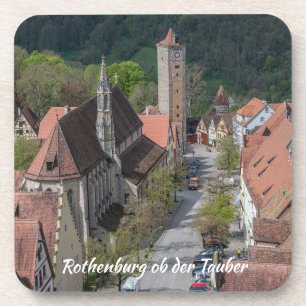 Posavasos Rothenburg ob der Tauber casco antiguo desde arrib