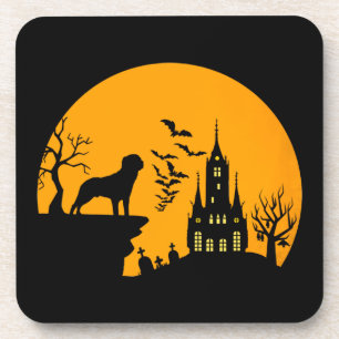 Posavasos Rottweiler Halloween