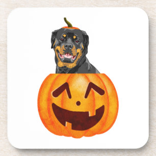 Posavasos Rottweiler Halloween