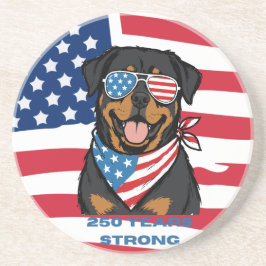 Posavasos Rottweiler Patriótico