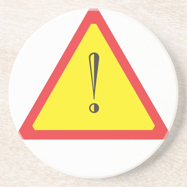 Posavasos Rótulo de atención (Frente)