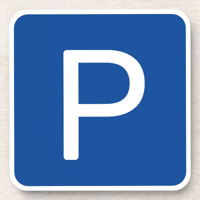 Posavasos Rótulo de estacionamiento (Frente)