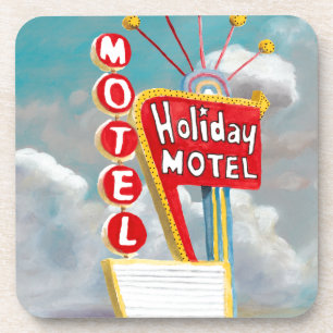 Posavasos Rótulo del Holiday Motel