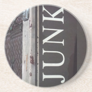 Posavasos Rótulo JUNK de vintage Tow