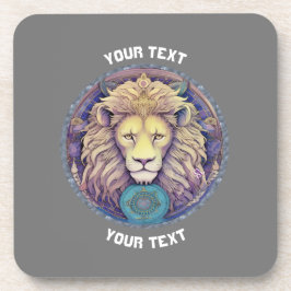 POSAVASOS RÓTULO LEO ZODIAC PERSONALIZADO