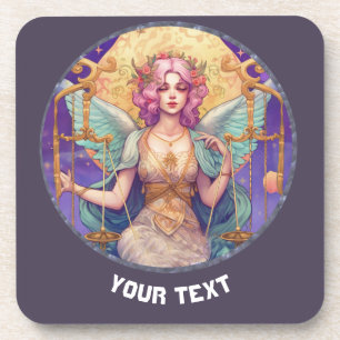 POSAVASOS RÓTULO LIBRA ZODIAC PERSONALIZADO