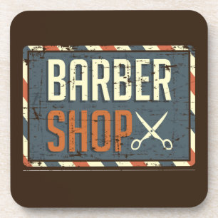Posavasos Rótulo Rústico de TIENDA de Barber