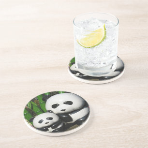 Posavasos Rótulo Ueno Zoo Panda