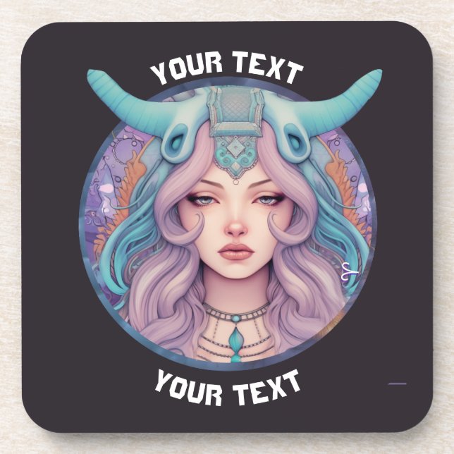 POSAVASOS RÓTULO ZODIAC DE ARIES PERSONALIZADAS (Frente)