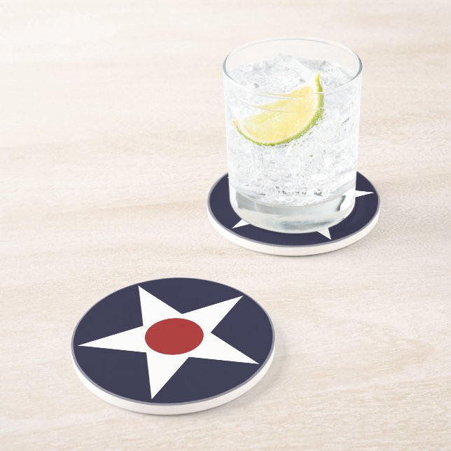 Posavasos Roundel de aviones militares estadounidenses - 241 (Lado)