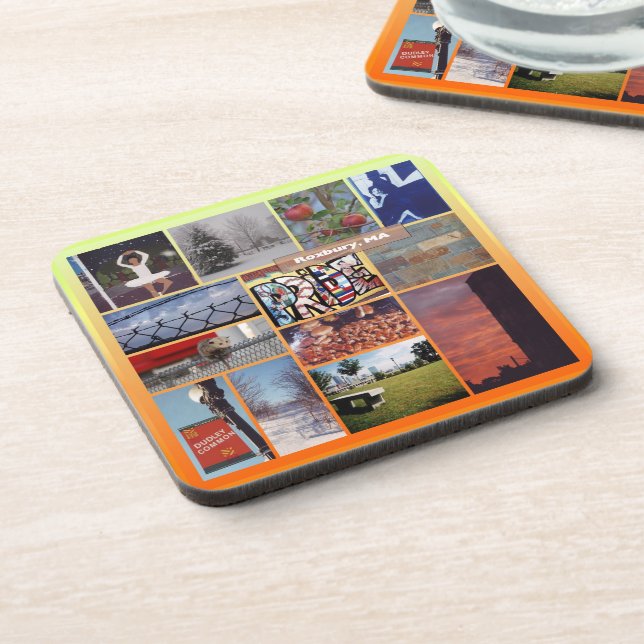 Posavasos Roxbury, Collage de fotos de Massachusetts 9958 (Lado Izquierdo)