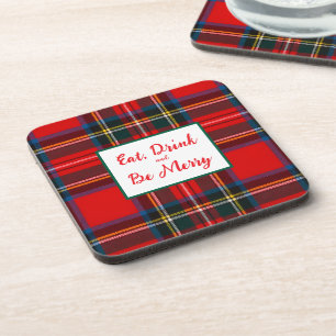 Posavasos Royal Stewart Come Bebe y Alégrate Navidad Cuadros