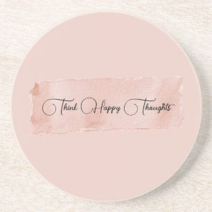 Posavasos Rubor Rosa Piensa Pensamientos Felices