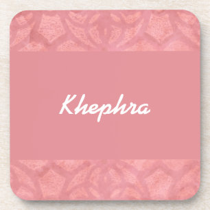 Posavasos Ruddy Pink Batik Name