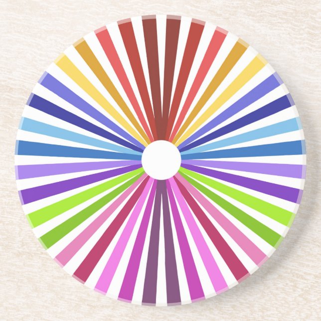 Posavasos Rueda arcoiris (Frente)