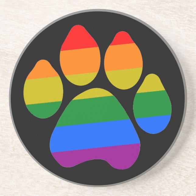 Posavasos Ruedas arcoiris (Frente)