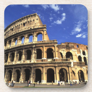 Posavasos Ruinas famosas del Coliseo en Roma Italia