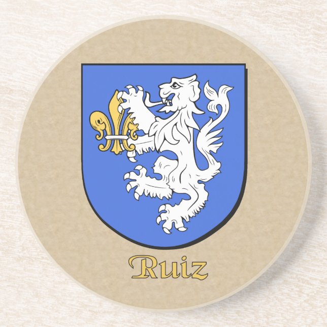 Posavasos Ruiz Heraldic Shield (Frente)