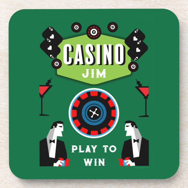 Posavasos Ruleta de Casino Póquer Juego  (Frente)