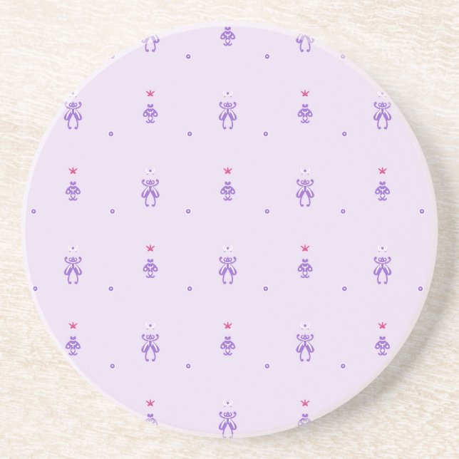 Posavasos Runas de Hada de Lavanda  (Frente)